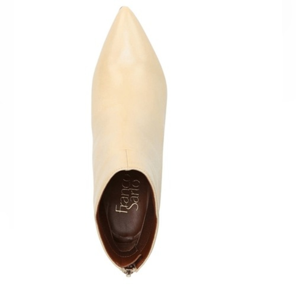 FRANCO SARTO Venture Leather Bootie Boot, Beige/White, Block Heel, Size‎ 9, NWT - Picture 11 of 16